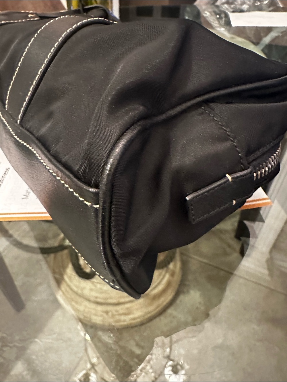 Authentic Prada Black Nylon Shoulder Bag w/ Lock - Iconic Designer Tote - Picture 10 of 15